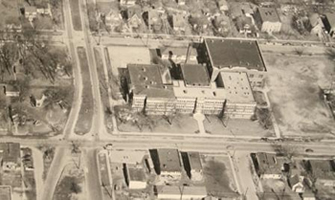 Aerial Lincoln High School c1949 Photo