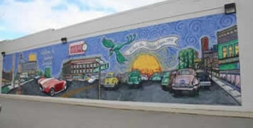 Mural at 9 Mile and Allen 2005 Photo