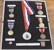 Ray's various medals